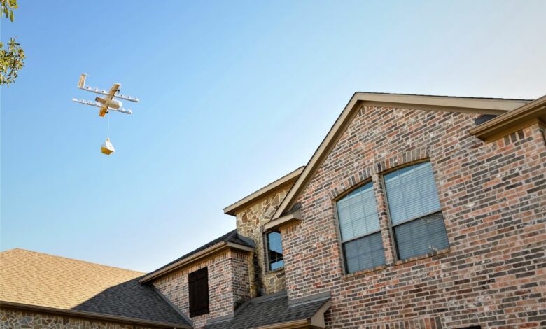 無人機快遞業務翻倍 谷歌兄弟公司Wing交付量劇增(圖1) 無人機快遞業務翻倍 谷歌兄弟公司Wing交付量劇增(圖1)